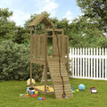 Spielturm Mit Kletterwand Imprägniertes Kiefernholz