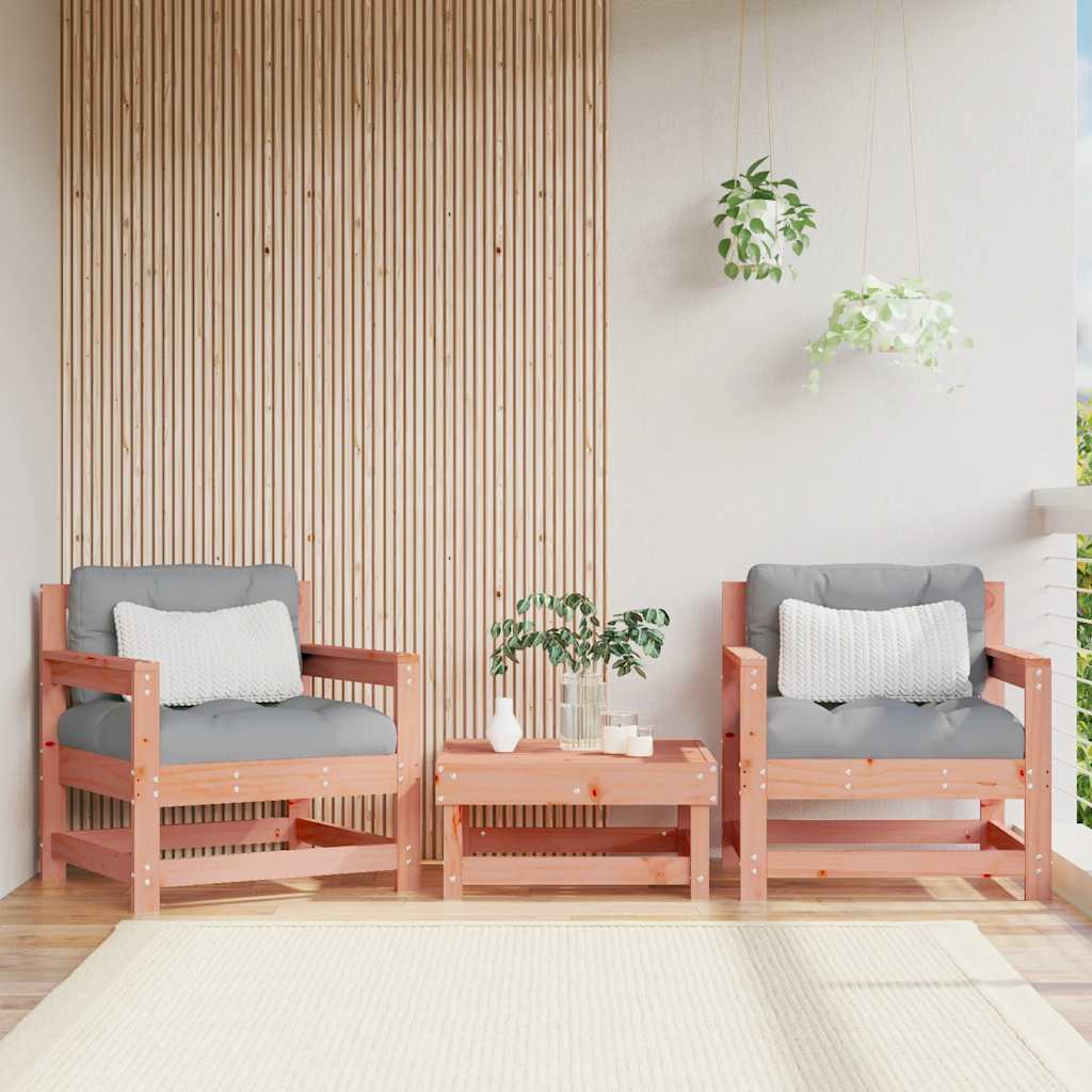 2 Stück Gartenecksofa Massives Kiefernholz Wachsbraun