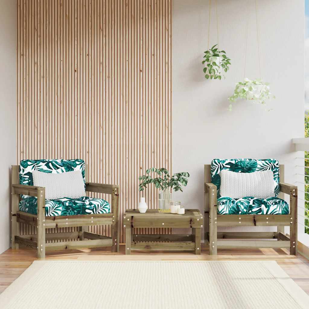 2 Stück Gartenecksofa Massives Kiefernholz Wachsbraun