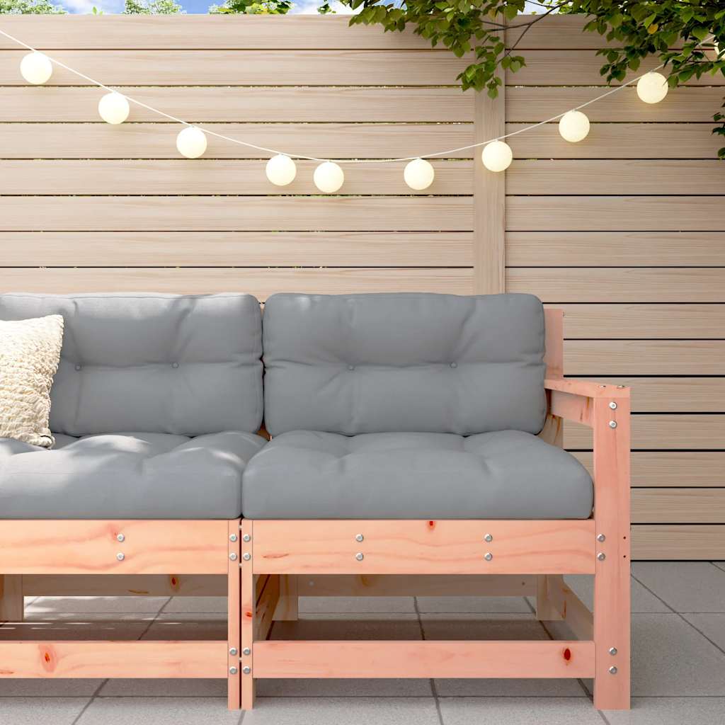 2 Stück Gartenecksofa Massives Kiefernholz Wachsbraun