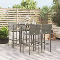 7-Tlg. Gartenbar-Set Poly Rattan