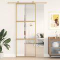 Schiebetür Golden Matt Esg-Glas Und Aluminium