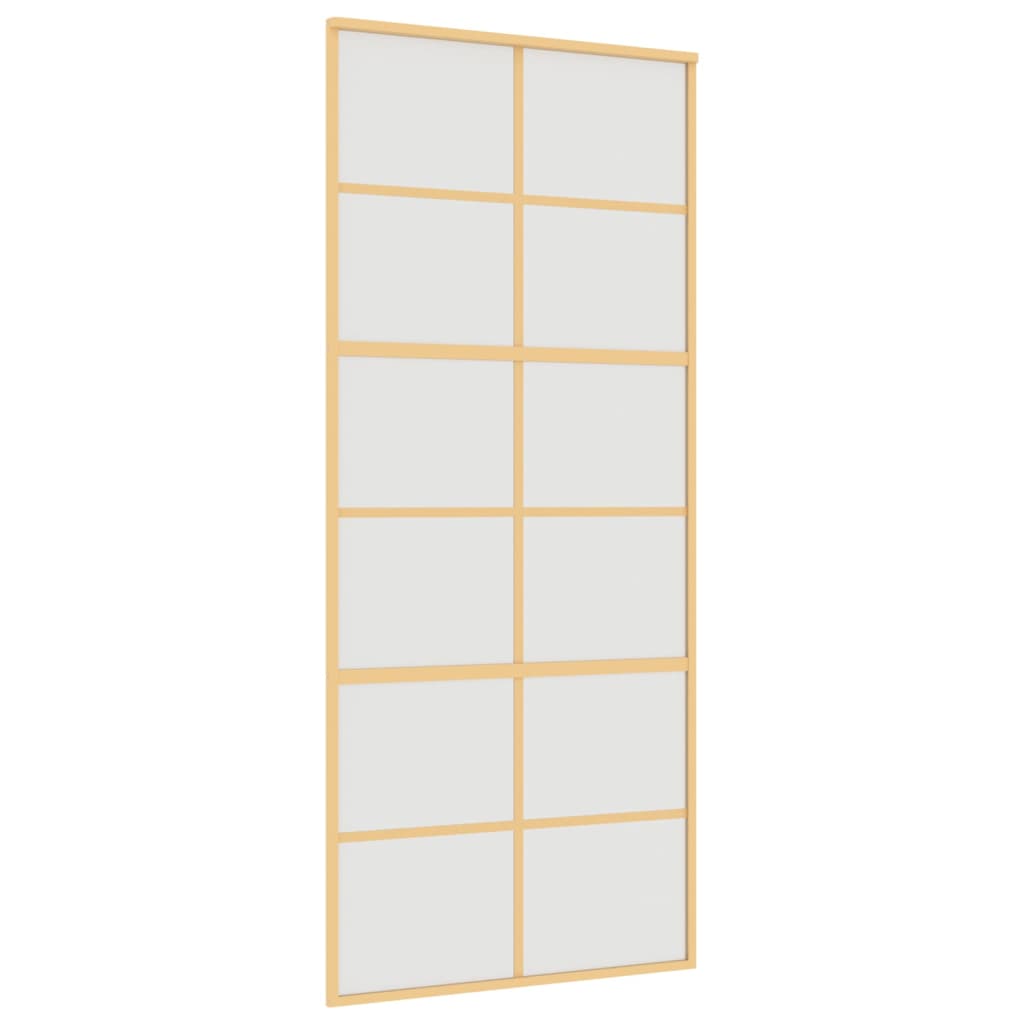 Schiebetür Golden Matt Esg-Glas Und Aluminium