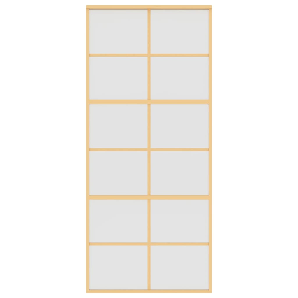 Schiebetür Golden Matt Esg-Glas Und Aluminium