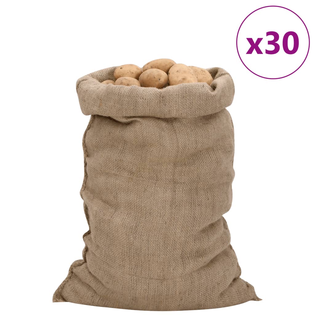 Jutesäcke 30 Stk. 100% Jute 340 G/M²