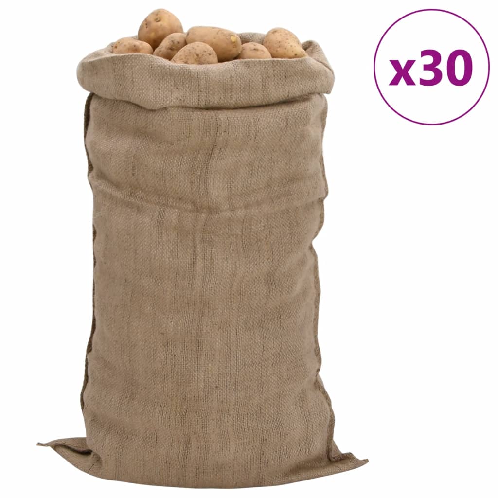 Jutesäcke 30 Stk. 100% Jute 340 G/M²