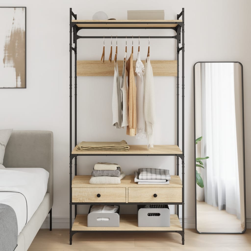 Kleiderschrank 89 X 39 X 184.5 Cm Holzwerkstoff