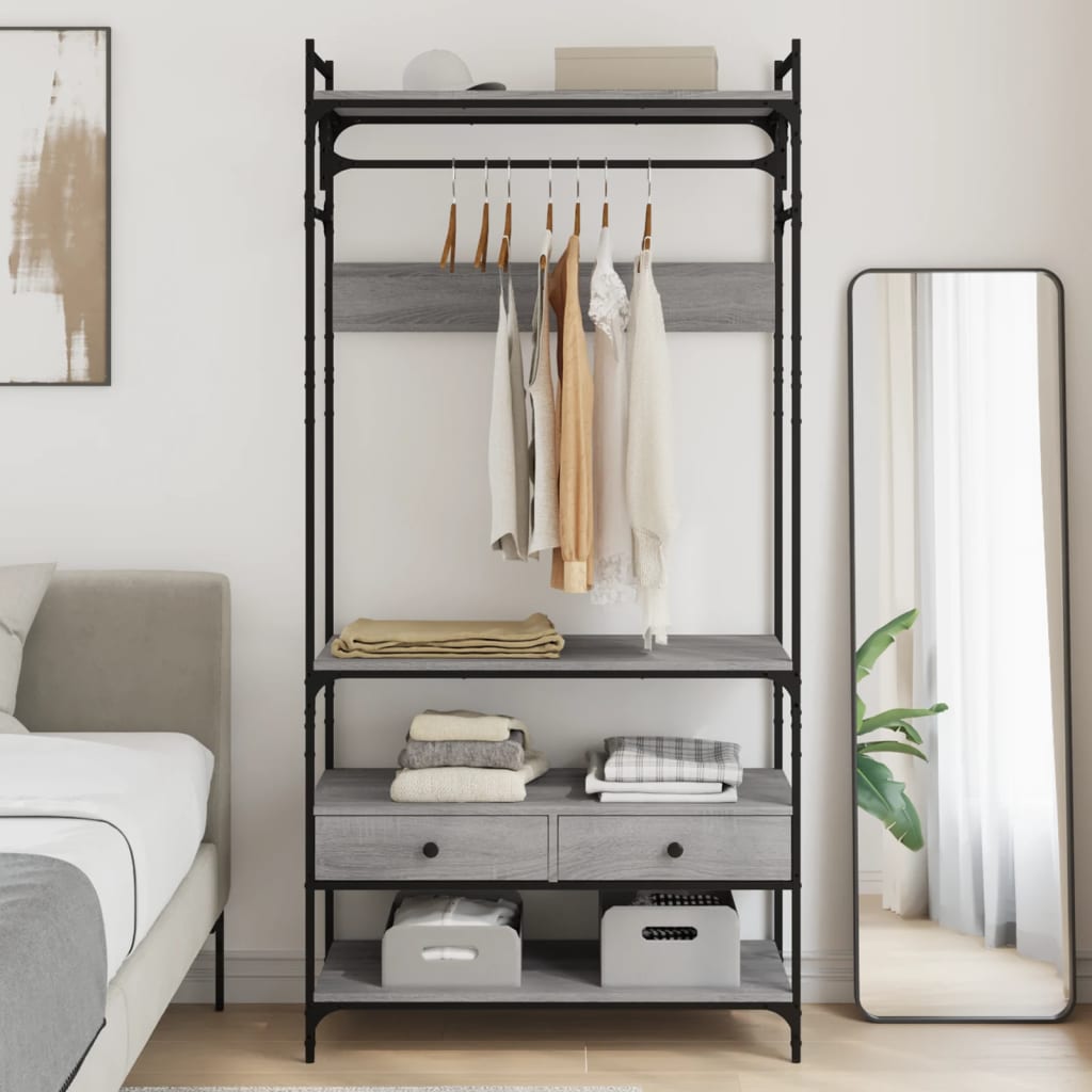 Kleiderschrank 89 X 39 X 184.5 Cm Holzwerkstoff