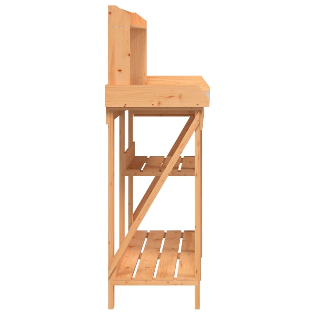 Pflanztisch Mit Ablagen Massivholz Tanne
