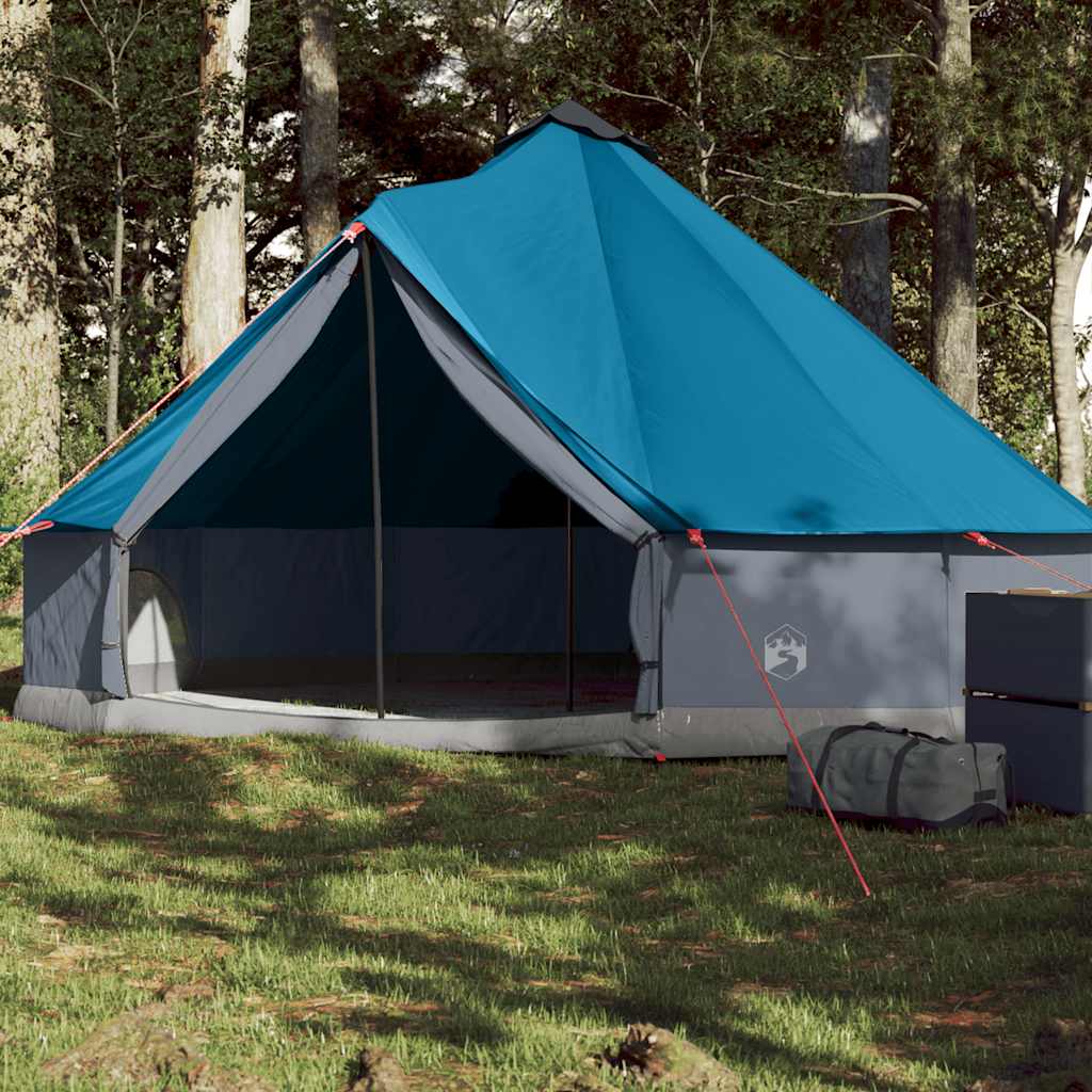 Tipi Zelt 4 Personen Braun Grau Polyester Und Stahl