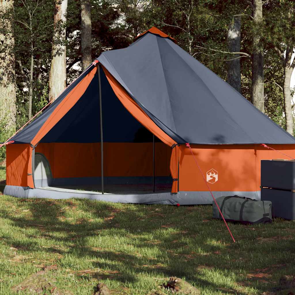 Tipi Zelt 4 Personen Braun Grau Polyester Und Stahl