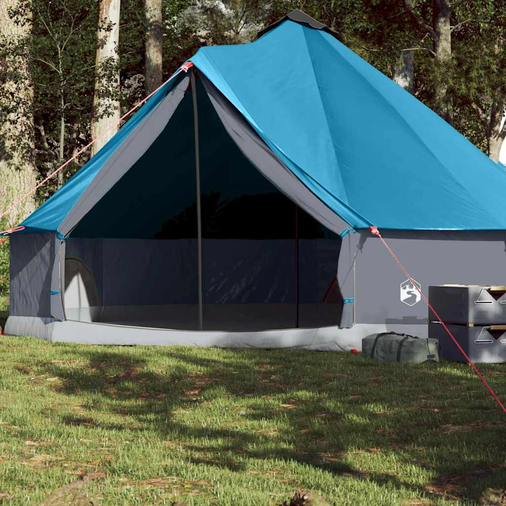 Tipi Zelt 4 Personen Braun Grau Polyester Und Stahl