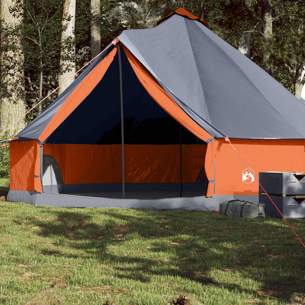 Tipi Zelt 4 Personen Braun Grau Polyester Und Stahl