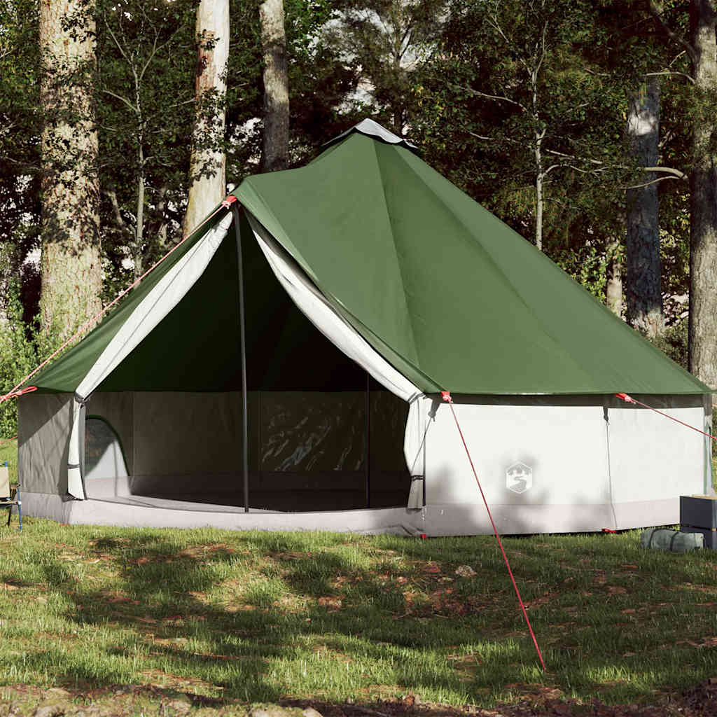 Tipi Zelt 4 Personen Braun Grau Polyester Und Stahl