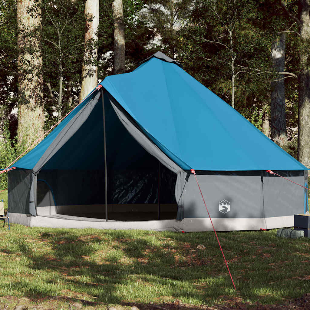 Tipi Zelt 4 Personen Braun Grau Polyester Und Stahl