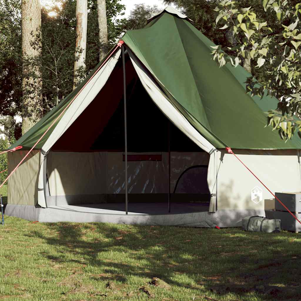 Tipi Zelt 4 Personen Braun Grau Polyester Und Stahl