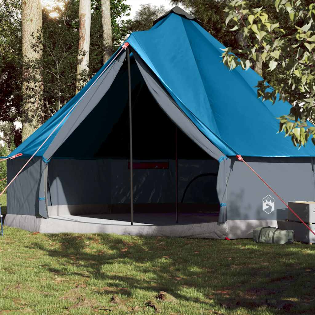Tipi Zelt 4 Personen Braun Grau Polyester Und Stahl