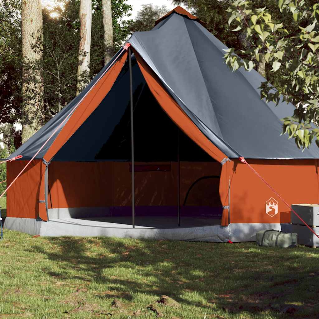 Tipi Zelt 4 Personen Braun Grau Polyester Und Stahl