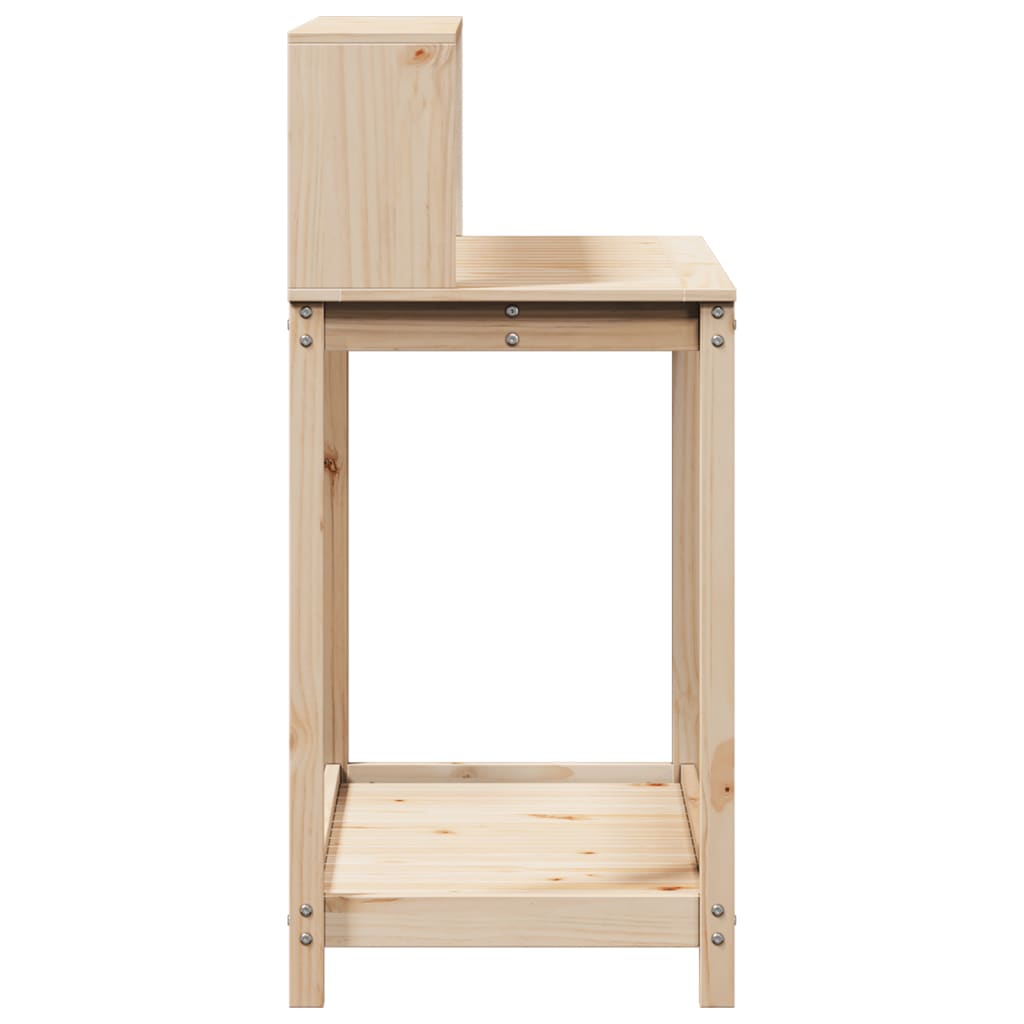 Pflanztisch Mit Ablagen Massivholz Kiefer