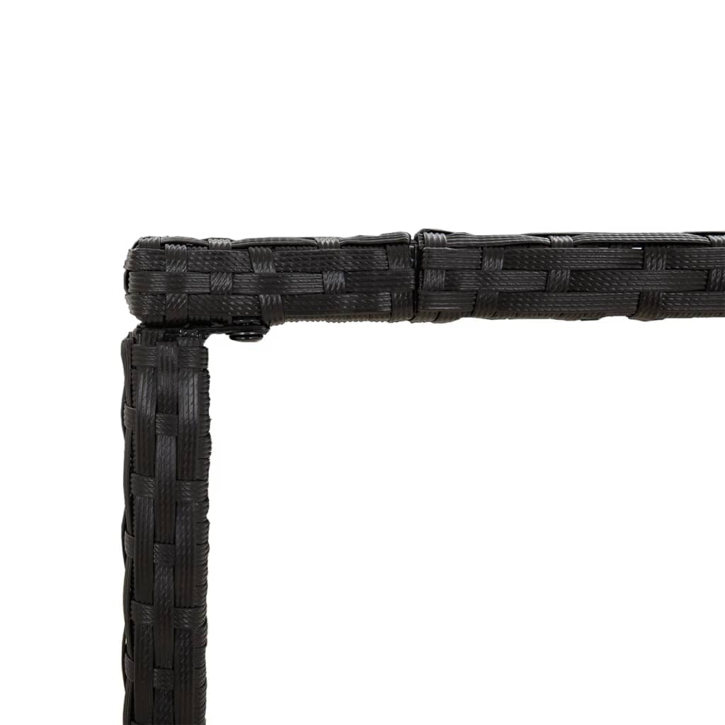 7-Tlg. Gartenbar-Set Mit Kissen Poly Rattan