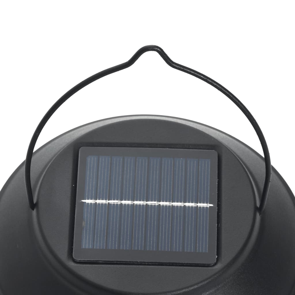 Solar-Außenwandleuchten 4 Stk. Flackerndes Licht