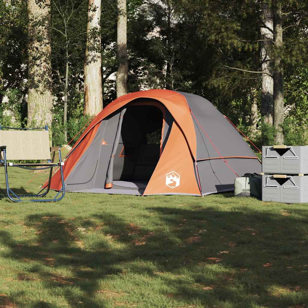 Campingzelt 4 Personen Weiß Verdunkelt Wasserdicht