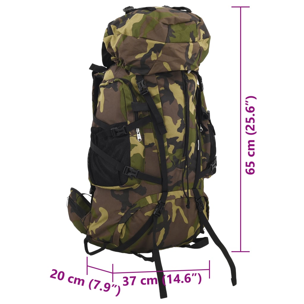 Wanderrucksack Grün Tarnfarben Oxford-Gewebe