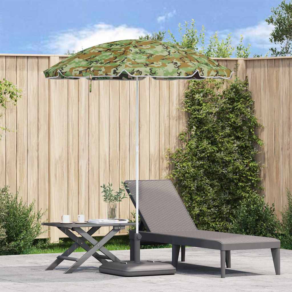 Höhenverstellbarer Garten-Sonnenschirm aus 170T Polyester – Tarnung, 300 cm