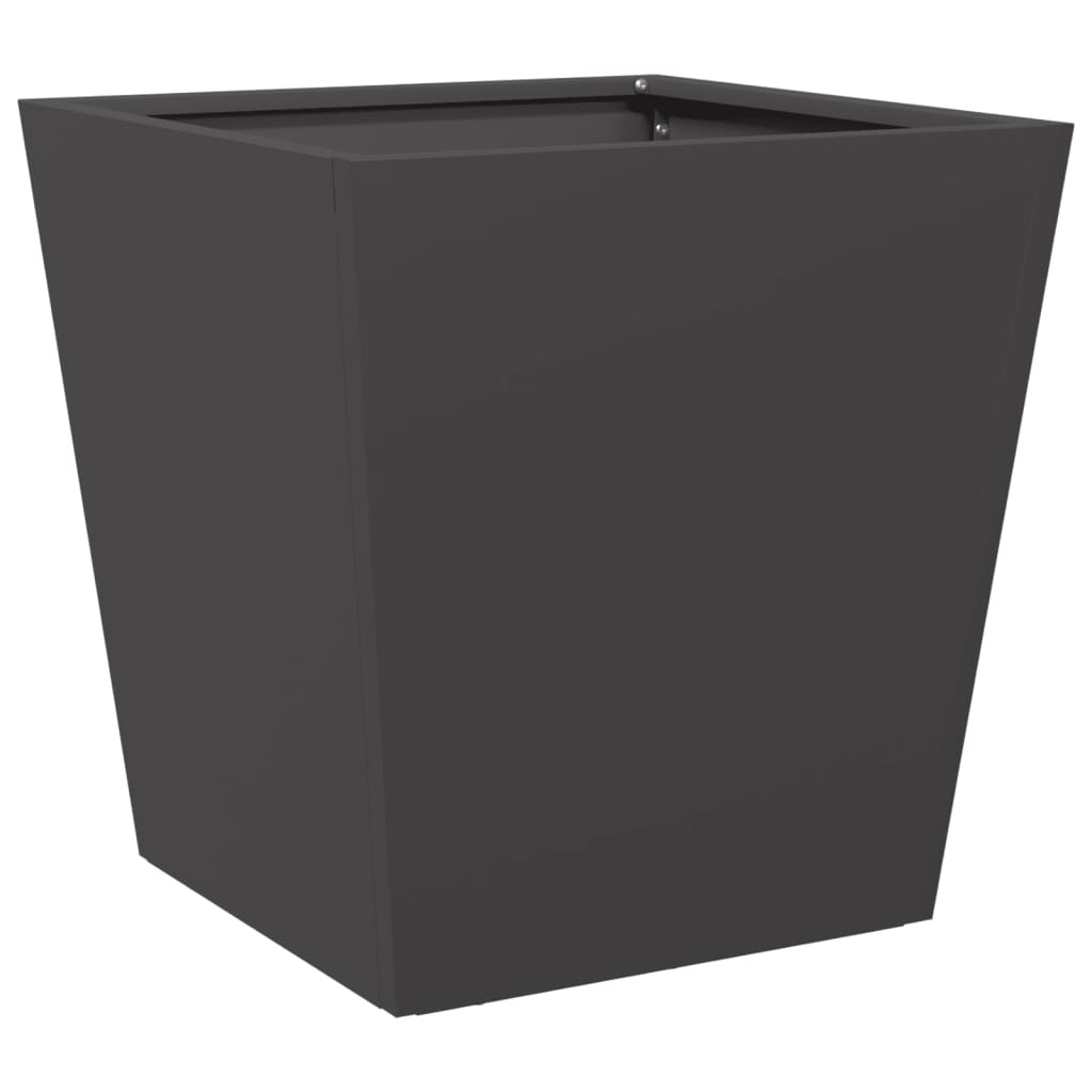 Pflanzkübel 2 Stk. Schwarz Stahl