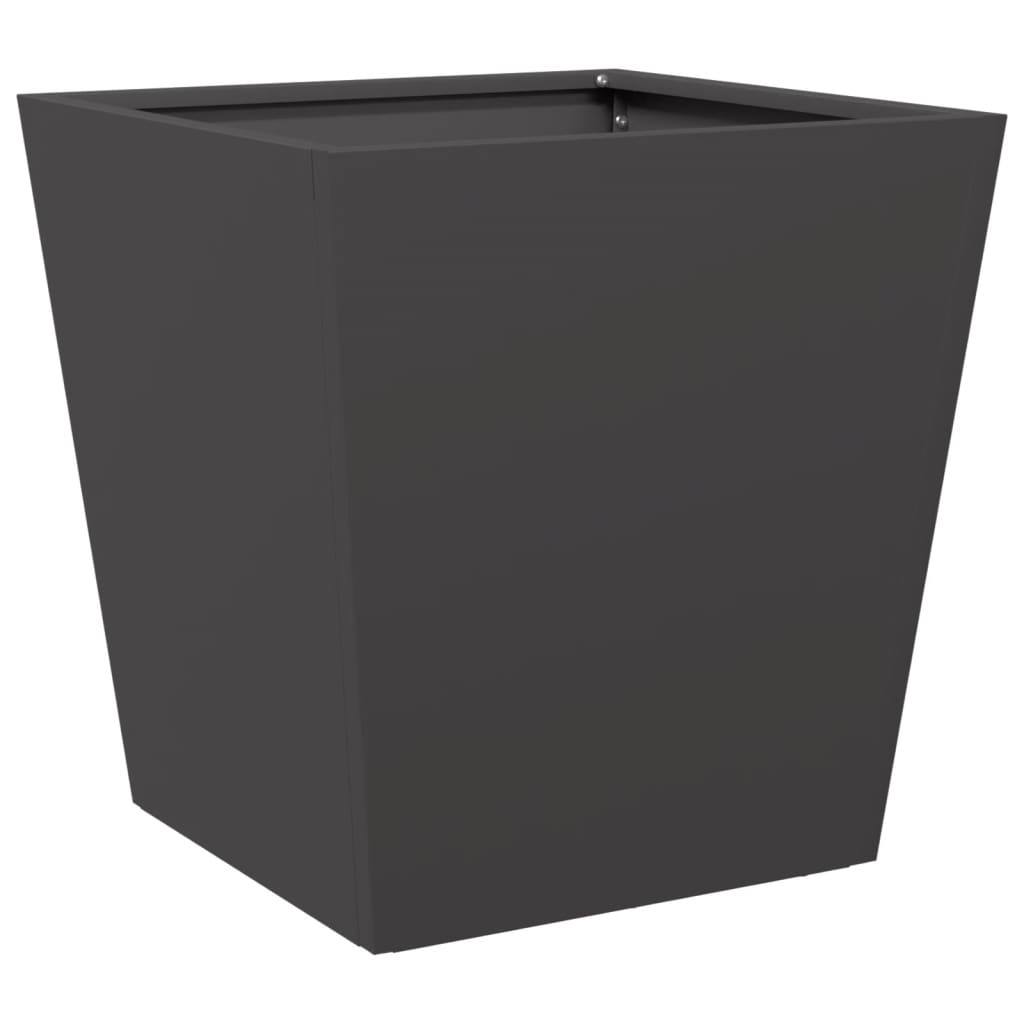 Pflanzkübel 2 Stk. Schwarz Stahl
