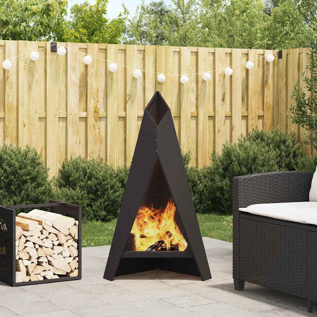 Feuerstelle Rostig 58 X 40 X 100 Cm Wetterfeststahl
