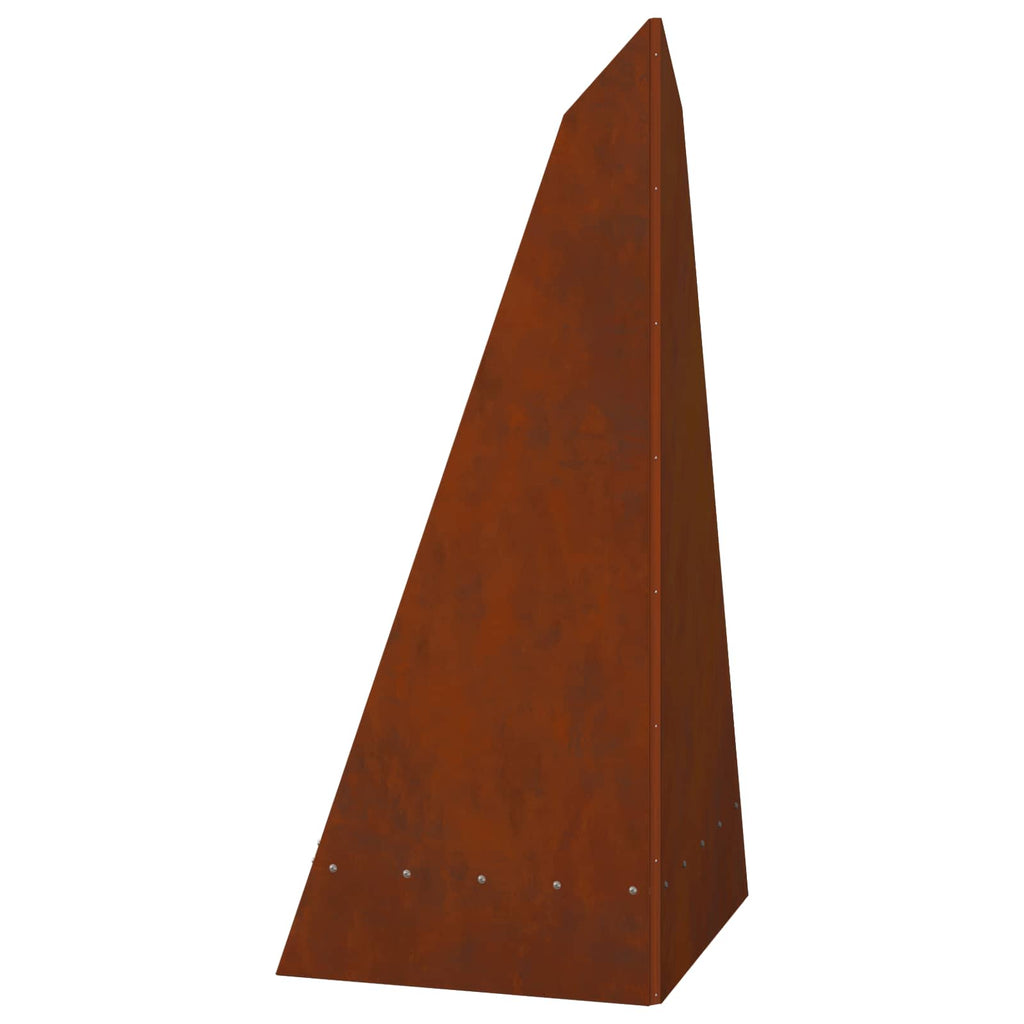 Feuerstelle Rostig 58 X 40 X 100 Cm Wetterfeststahl