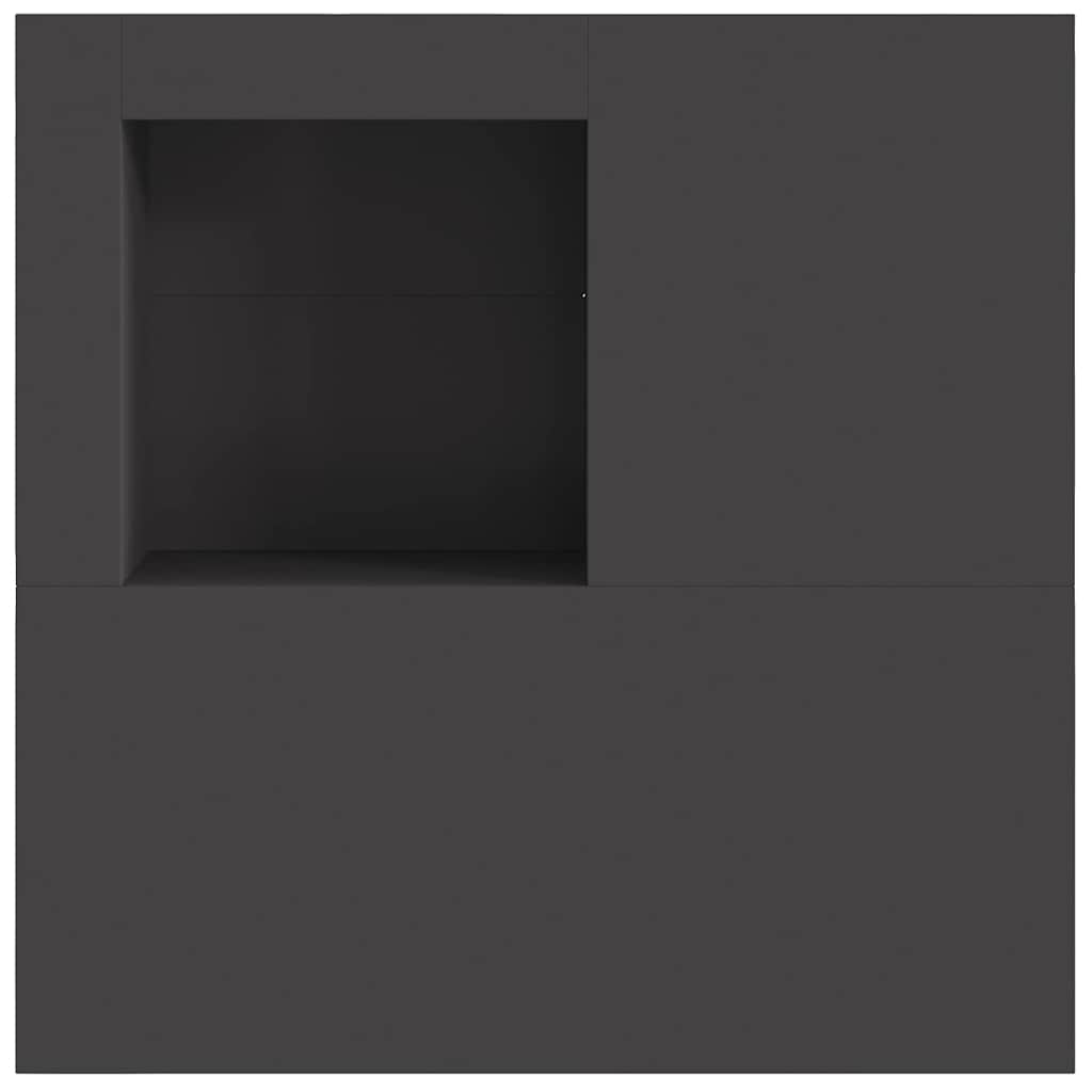 Feuerstelle Schwarz 100 X 100 X 30 Cm Wetterfeststahl