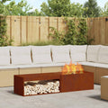 Feuerstelle Rostig 160 X 45 X 35 Cm Wetterfeststahl