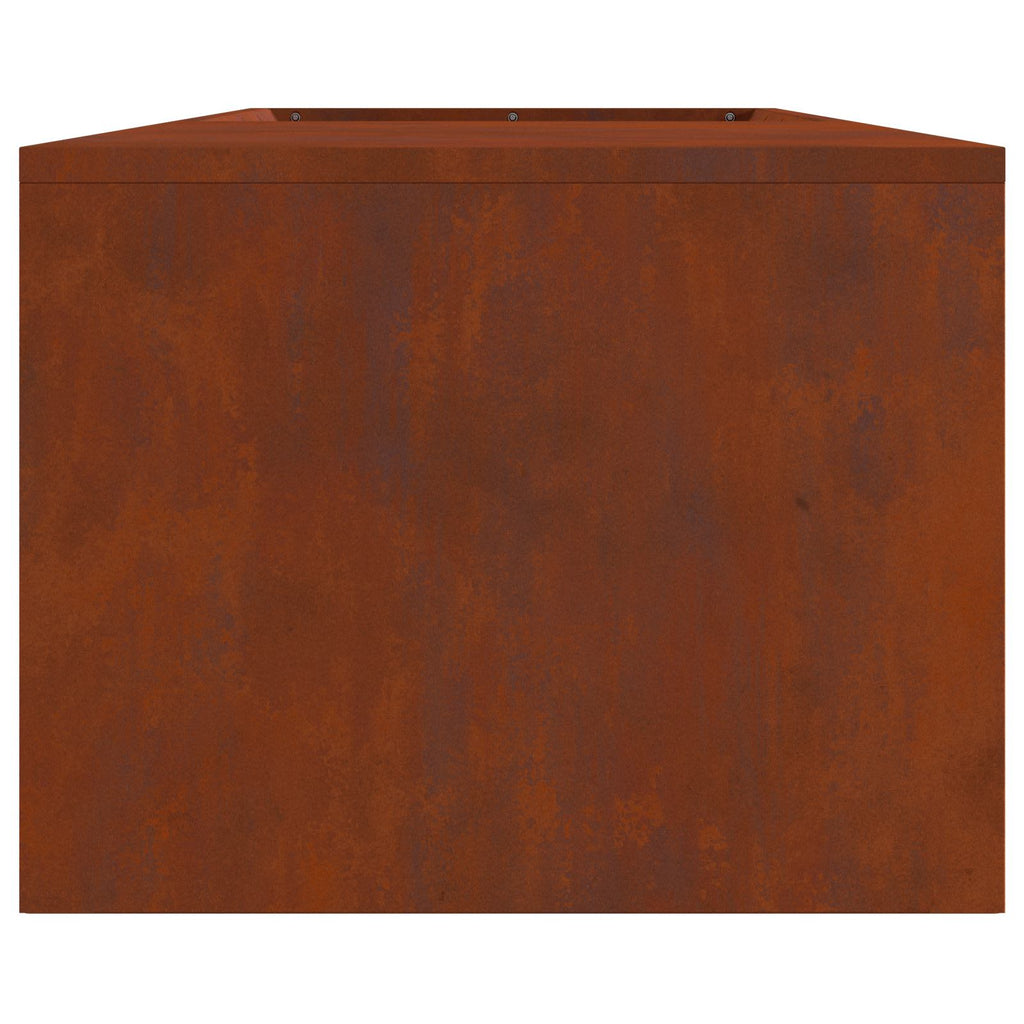 Feuerstelle Rostig 160 X 45 X 35 Cm Wetterfeststahl