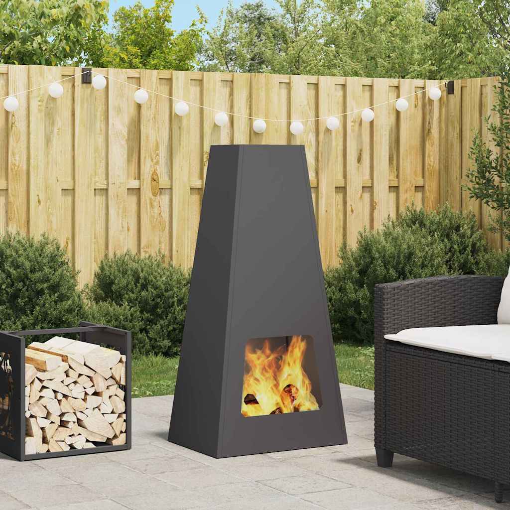 Feuerstelle Rostig 50 X 35 X 100 Cm Wetterfeststahl