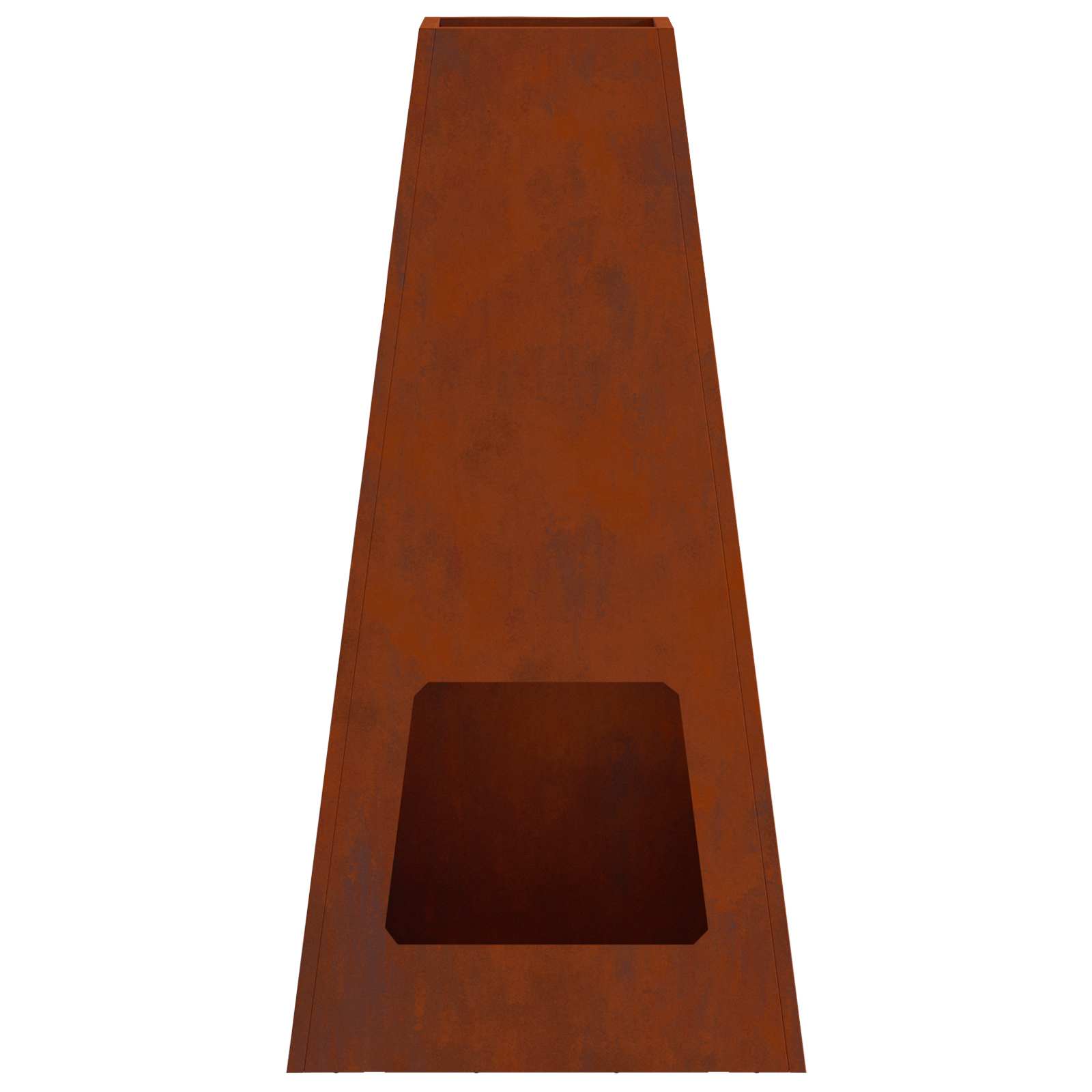 Feuerstelle Rostig 50 X 35 X 100 Cm Wetterfeststahl