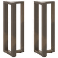 Esstischbeine T-Form 2 Stk. Stahl Stahl