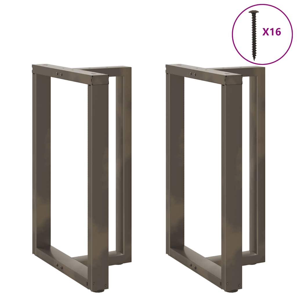Esstischbeine T-Form 2 Stk. Stahl Stahl