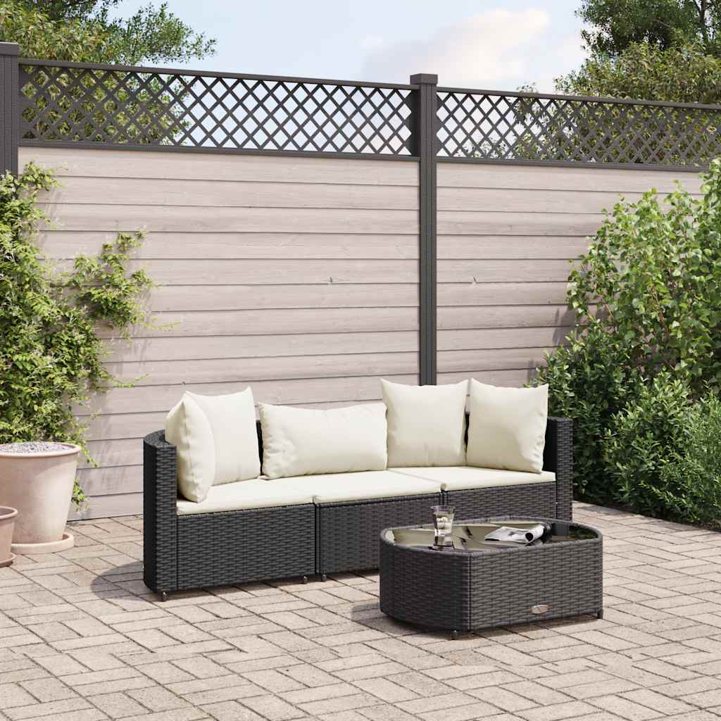 5-Tlg. Garten-Sofagarnitur Mit Kissen Braun Poly Rattan