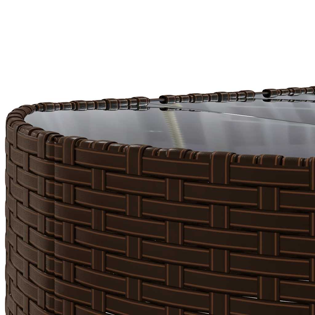 5-Tlg. Garten-Sofagarnitur Mit Kissen Braun Poly Rattan
