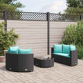 5-Tlg. Garten-Sofagarnitur Mit Kissen Braun Poly Rattan