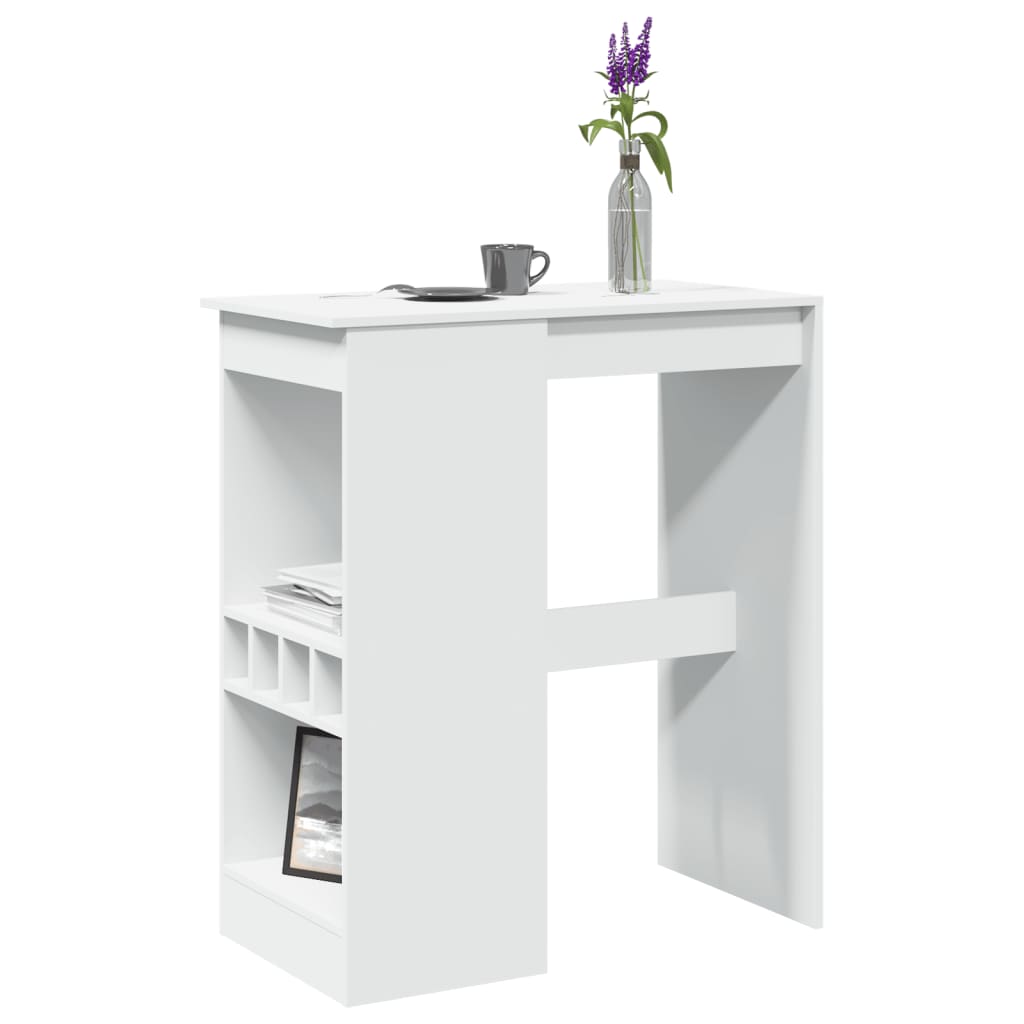 Bartisch Mit Regal -Optik 90X47,5X103,5 Cm Holzwerkstoff