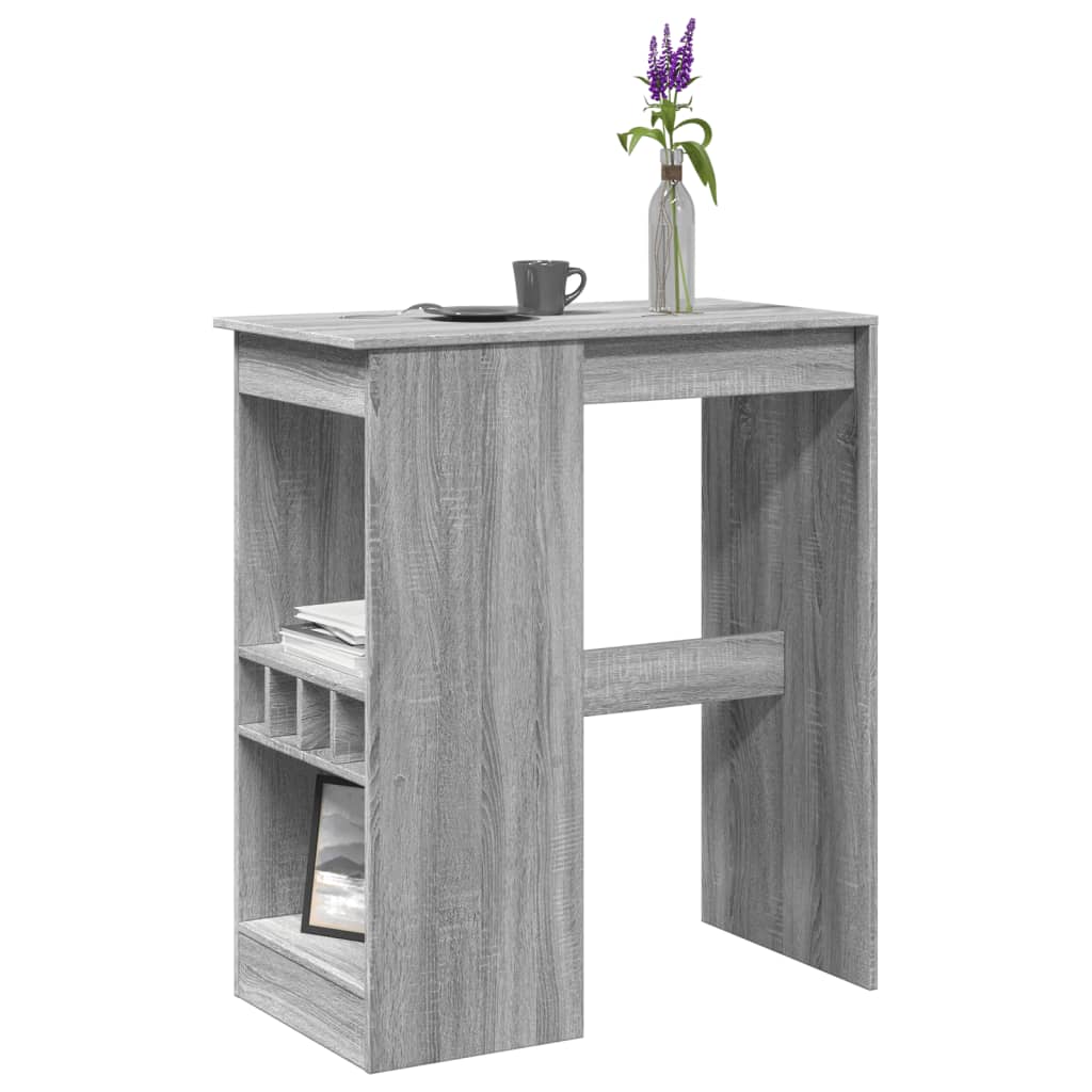 Bartisch Mit Regal -Optik 90X47,5X103,5 Cm Holzwerkstoff