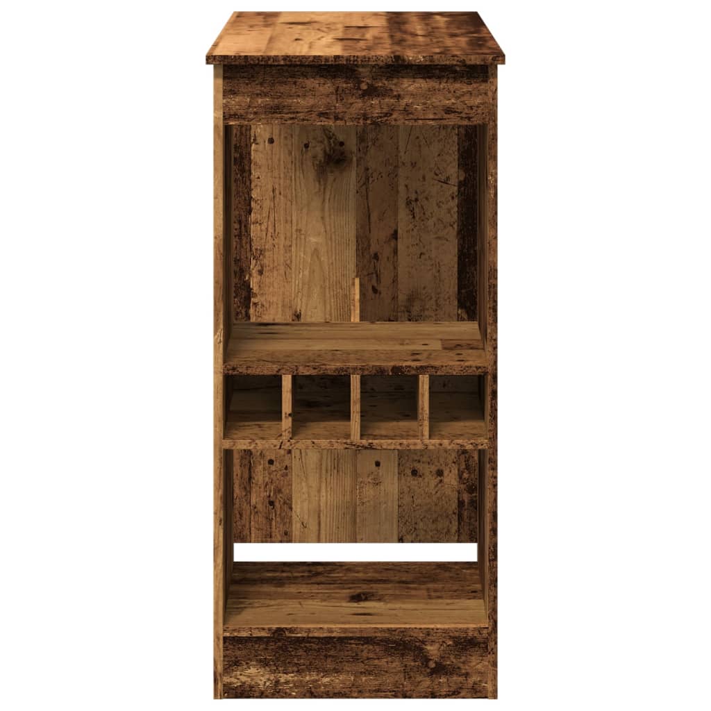 Bartisch Mit Regal -Optik 90X47,5X103,5 Cm Holzwerkstoff