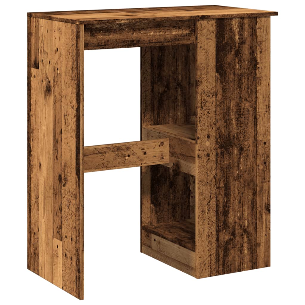 Bartisch Mit Regal -Optik 90X47,5X103,5 Cm Holzwerkstoff