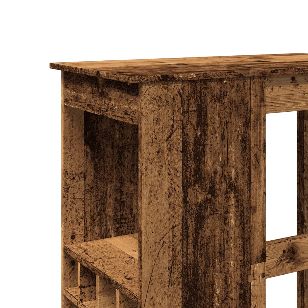 Bartisch Mit Regal -Optik 90X47,5X103,5 Cm Holzwerkstoff