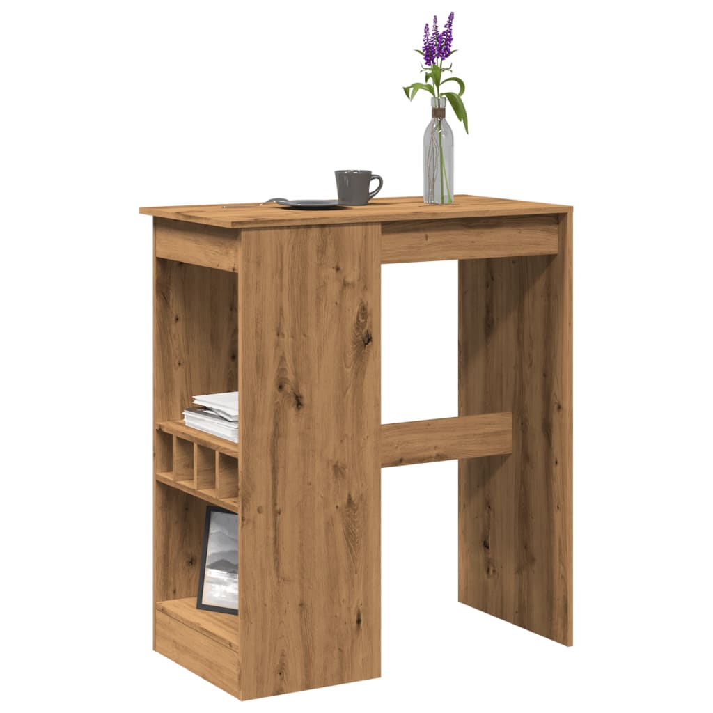 Bartisch Mit Regal -Optik 90X47,5X103,5 Cm Holzwerkstoff