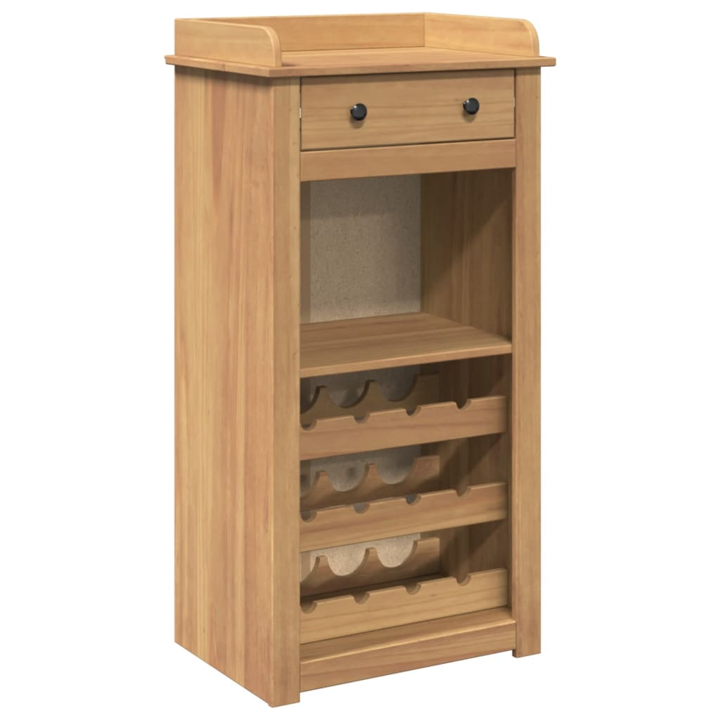 Weinschrank Panama 57X40X111,5 Cm Massivholz Kiefer