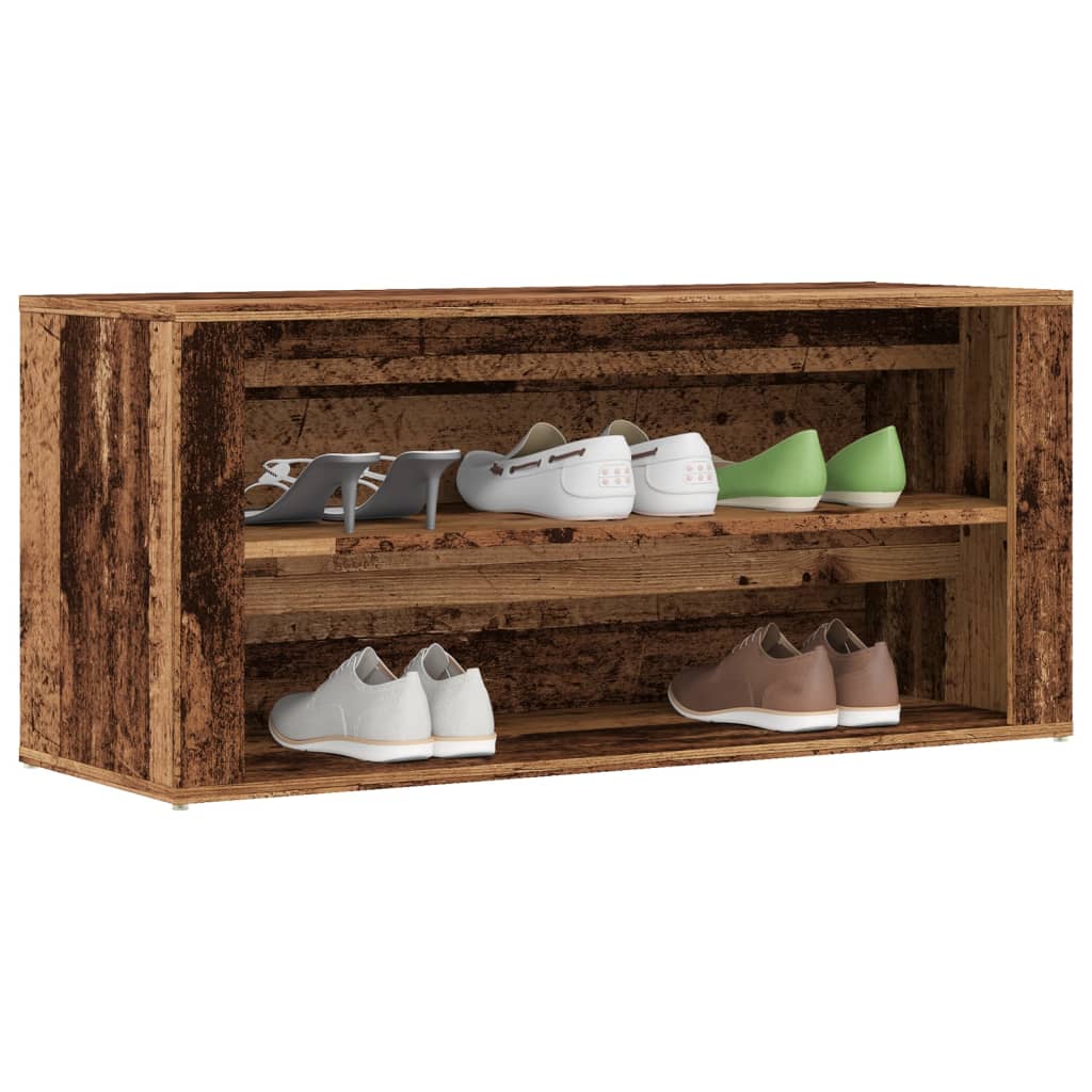 Schuhregal 100X35X45 Cm Holzwerkstoff
